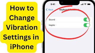 How to Change Vibration Settings in an iPhone [upl. by Atoiyanap]