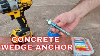 Concrete Wedge Anchor Installation  HANDYBROS [upl. by Argus]