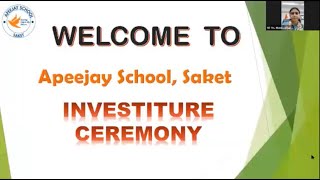 Apeejay School Saket solemnises its Prefectorial Board [upl. by Ravel5]