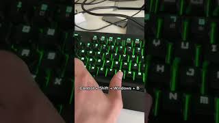 Here’s what Control  Shift  Windows key  B [upl. by Tibbs753]