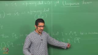 Lecture 34  Second Uniqueness Theorem Artinian Rings [upl. by Shig]