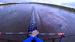 Single scull 2k  first person view [upl. by Aronle]