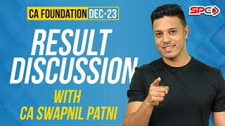 CA FOUNDATION DEC 23 RESULT DISCUSSION WITH CA SWAPNIL PATNI [upl. by Eiramlirpa795]