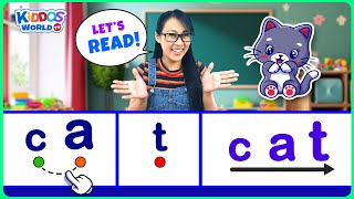 Teach Kids How to Read 3Letter Words  Easy Way to Learn Reading for Kids with Miss V [upl. by Dian]