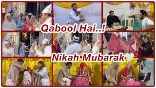 ALHAMDULILLAH Nikah hogaya🤲🏻🌹 nikah wedding weddingday family familyvlog [upl. by Atteloiv]