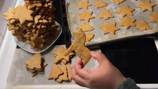 Gingerbread cookies Pepparkakor [upl. by Anyala954]