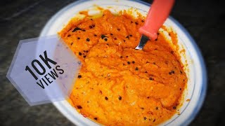 Hotel Style Pottukadalai Chutney  Red chutney Best for Dosa amp Idli  Recipe  SHAMEENAWORLD [upl. by Siramad]