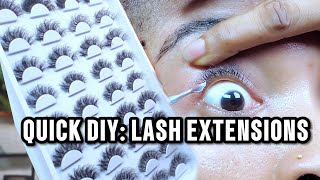 Eyelash Strip to EXTENSIONS  StepbyStep Transformation [upl. by Euqinue]