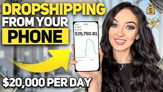 How to Start Dropshipping from Your PHONE amp GET SALES STEP BY STEP Shopify Dropshipping [upl. by Katine]