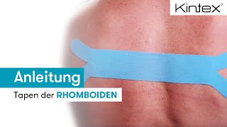 Tapen der Rhomboiden  Kintex® Anleitung zum Kinesiologie Tapen [upl. by Drofla]