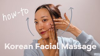 An Antiaging Facial Lifting Massage I Learned in Korea  try this at home with me [upl. by Jannelle]