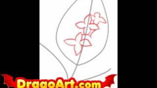 How to draw lilacs step by step [upl. by Valdemar]