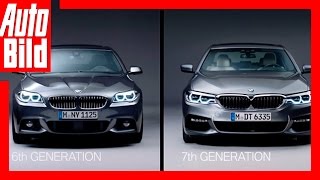 BMW 5er  der alte F10 gegen den Neuen G30 2017 English [upl. by Emanuela]