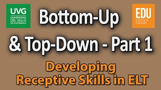 BottomUp and TopDown Processing  Part 1 [upl. by Adao]