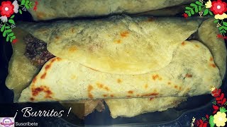 Burritos de Carne Relleno y Tortillas  Comida mexicana [upl. by Anovad]