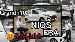 nios base model only in 584 lakh  hyundai grand i10 nios Era base model detail review ￼ [upl. by Sucrad]