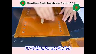 fpc copper circuit waterproof flexible membrane switches with led mounting and zif connector [upl. by Plotkin]