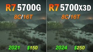 AMD Ryzen 7 5700X3D vs R7 5700G  Wich one is Better in Games [upl. by Ahsinyt]