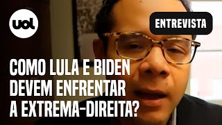 Lula e Biden Contra extrema direita presidentes apelarão ao bolso e à democracia diz professor [upl. by Blythe878]