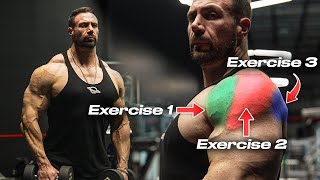 THE 4 BEST exercises for HUGE shoulders IT’S SIMPLE [upl. by Notterb]