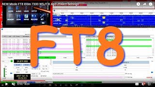 NEW Mode FT8 Icom 7300 WSJT X And JTAlert Settings [upl. by Senn150]