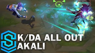 KDA ALL OUT Akali Skin Spotlight  League of Legends [upl. by Rehnberg]