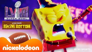 SpongeBob Super Bowl LVIII quotSweet Victoryquot Performance in Bikini Bottom  Nickelodeon [upl. by Ehrlich]