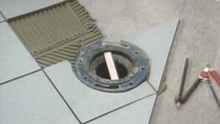 Tiling Around the Toilet Flange [upl. by Parrisch932]