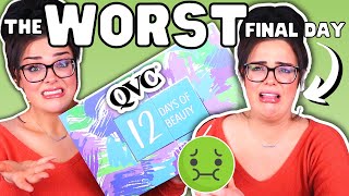 The WORST END to a SHOCKING CALENDAR  QVC 12 Days of Beauty Advent Unboxing [upl. by Mycah480]