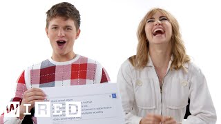 Ansel Elgort amp Suki Waterhouse Answer the Webs Most Searched Questions  WIRED [upl. by Trilbie514]