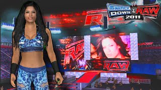 Melina2010 texture and model pac WWE SmackDown Vs Raw 2011 PSP [upl. by Adias]