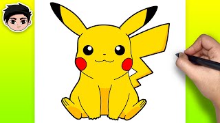 How To Draw Pikachu  Pokemon  Easy Step By Step Tutorial [upl. by Jehias]