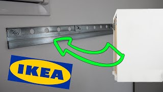 IKEA METOD Cabinet Wall fixing  installation fixation meuble haut [upl. by Assir]