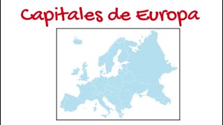 Países y Capitales de Europa  Juego de Memoria  Cultura General [upl. by Michell]