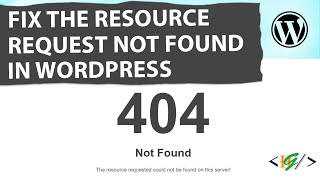 How to Fix The Resource Requested Could Not Be Found On This Server  404 Error [upl. by Tenner]