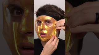 Gold PeelOff Mask ASMR [upl. by Cohl788]