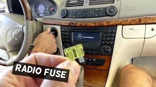 MERCEDES W211 RADIO FUSE REPLACEMENT [upl. by Scharf508]