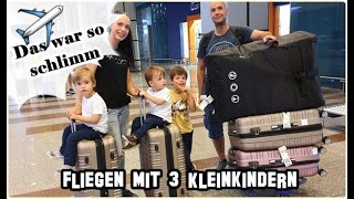 Im Flieger mit 3 KleinkindernFamilienurlaub in ÄgyptenFamilien VlogMel´s Kanal [upl. by Akaya30]