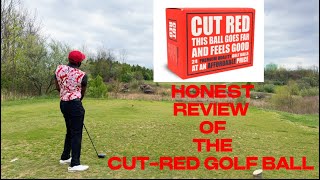 CutRed Golf Balls  HONEST Review [upl. by Noyerb]