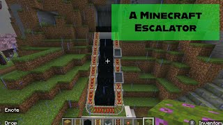 Building a Working Escalator in Minecraft [upl. by Joung720]