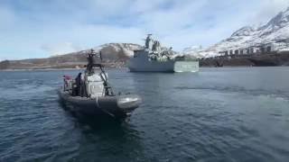 Frømandskorpset RHIB ved Grønland [upl. by Eilliw]