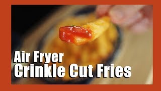 How to make frozen french fries in an air fryer  Air fryer recipe for crinkle cut fries [upl. by Yreffeg]