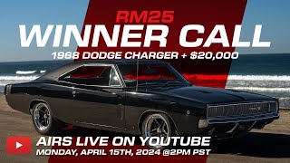 RM25 WINNER CALL of the 1968 Dodge Charger amp 20000 [upl. by Cynthla]