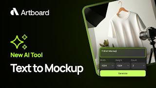 Text to Mockup — New aitools from Artboard Studio [upl. by Rolandson]