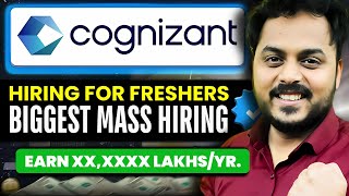 Finally Cognizant Mass Hiring Announced💪  OFF Campus Drive  Fresher Jobs🔥 [upl. by Prowel]