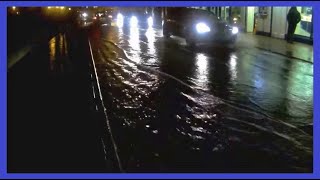 Tidal Flooding Ilfracombe Wilder Road Extreme High Seas 2014 [upl. by Ettelorahc]