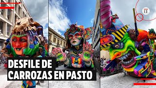 Carnaval de Negros y Blancos así se vivió el Desfile de Carrozas  El Espectador [upl. by Alad]