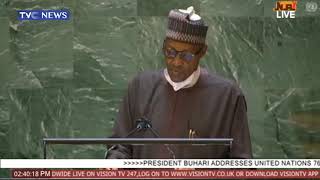 FULL VIDEO President Buharis Speech At The United Nations General Assembly [upl. by Dagmar]