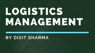 What is Logistics Management in Hindi Difference between Logistics amp Supply Chain Example [upl. by Allehc857]