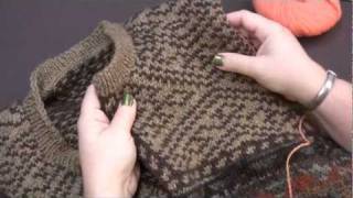 How to Prepare amp Cut a Steek when Knitting [upl. by Naid]